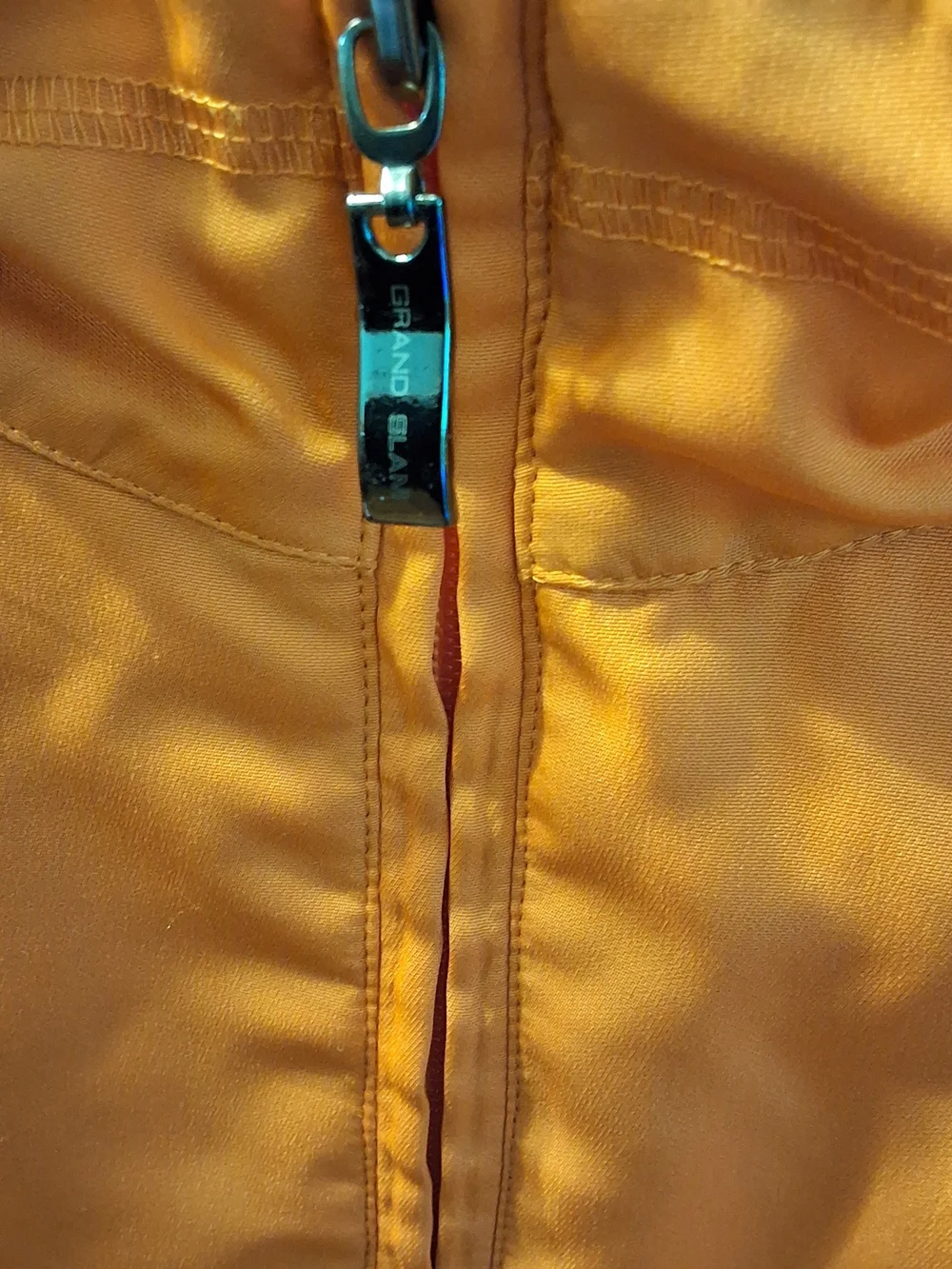 Men's Orange Golf Windbreaker Jacket